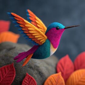 Felt bird