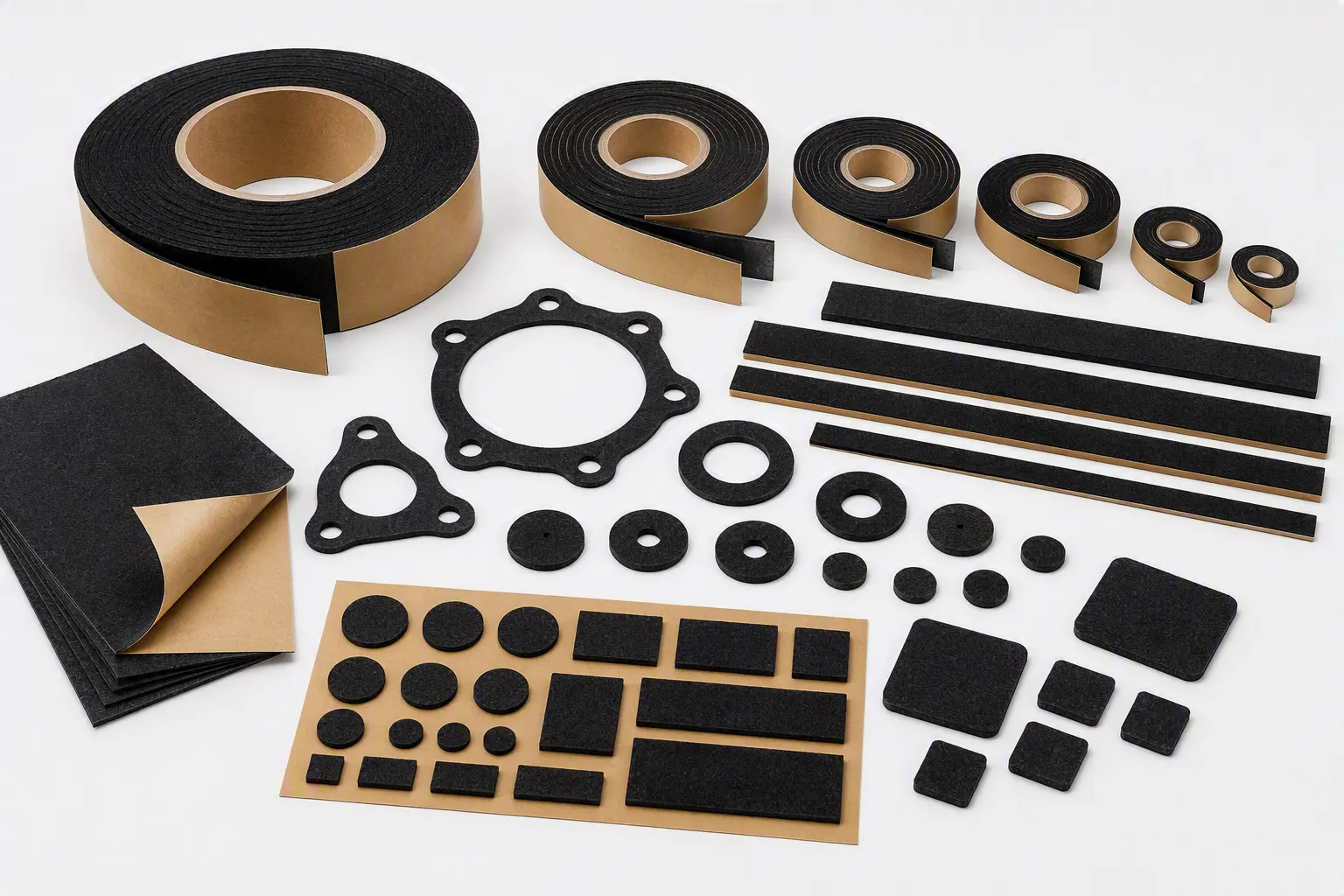Self adhesive component montage